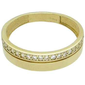 Złoty Pierścionek Damski 375 – Wysadzany Cyrkoniami, Rozmiar 13.jpg